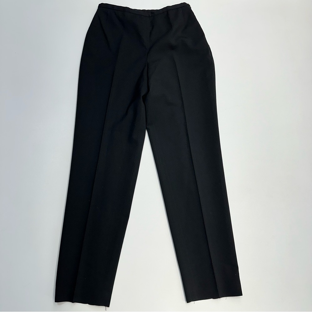 Brooks Brothers Black 100% Wool Trouser Pants Womens Size 6